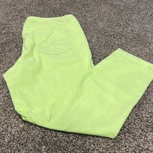 Christopher & Banks signature slimming ankle pants in a pretty line green.